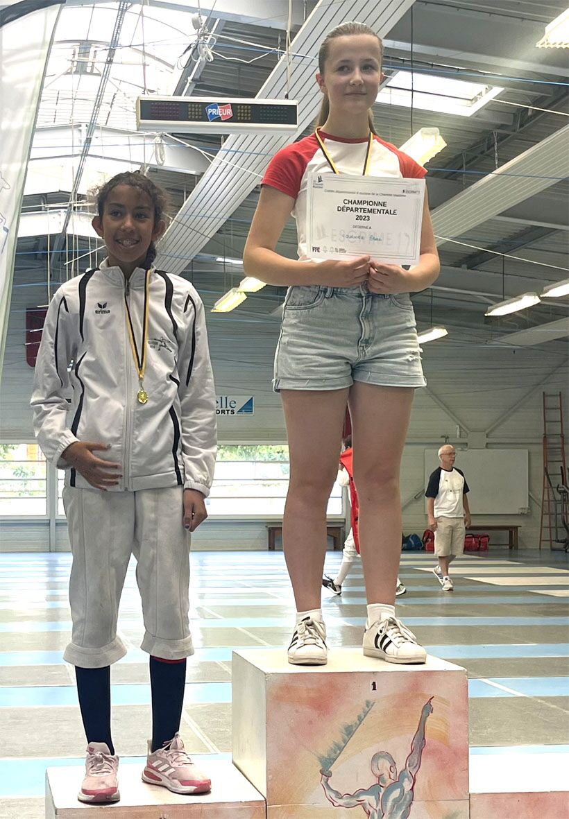 20230617 championnat departemental la rochelle podium M15 féminin 150