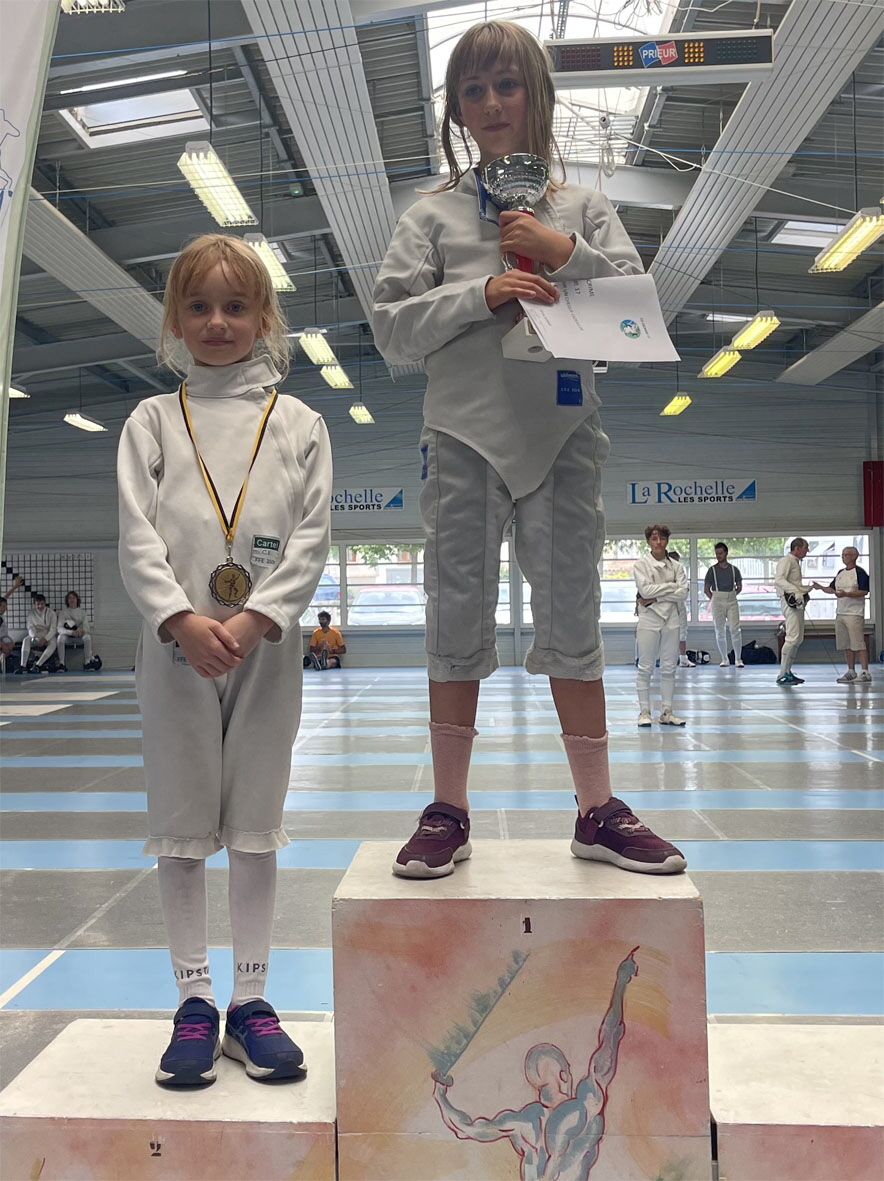 20230617 championnat departemental la rochelle podium M9 féminin 150