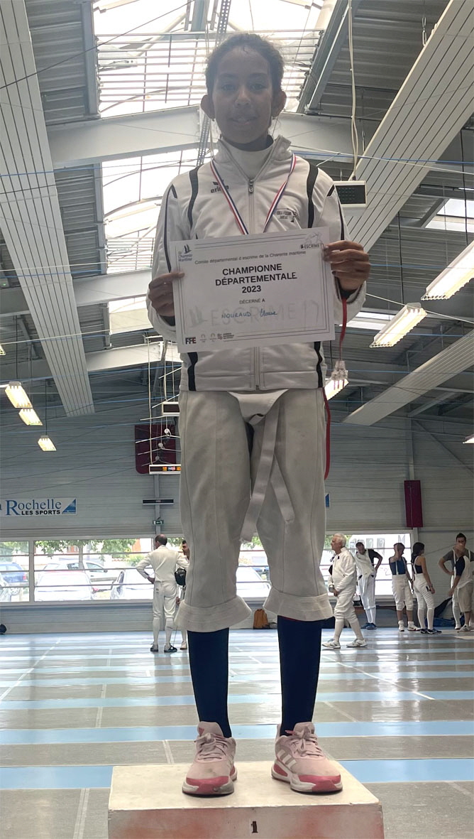 20230617 championnat departemental la rochelle podium eloane 150