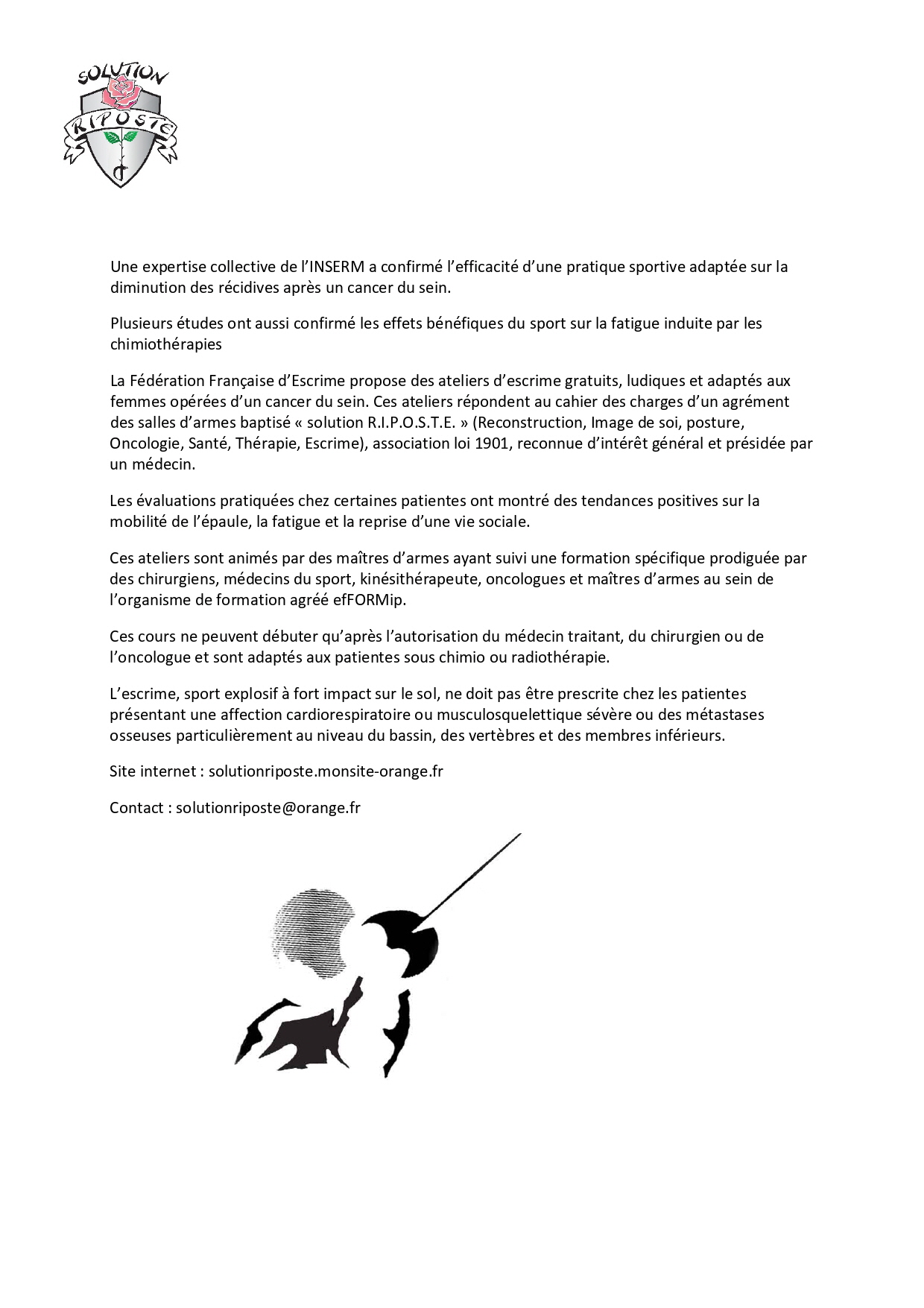 2023-2024 certificat medical riposte generalite